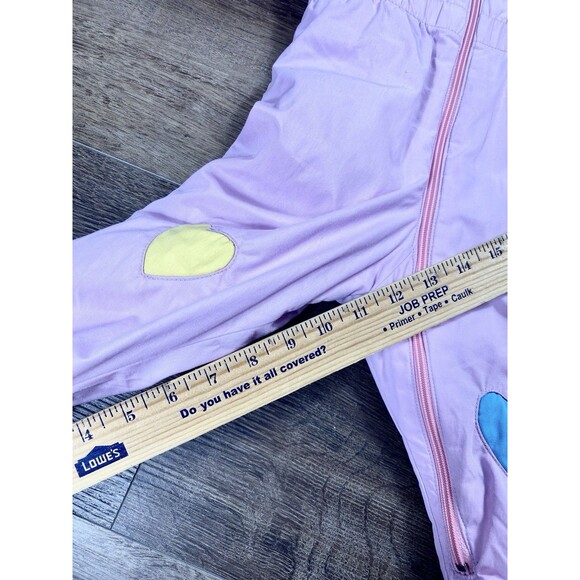 Vintage 90s Pacific Trail Pink Retro Appliqué Hooded Snowsuit Toddler Girl 18m - Picture 7 of 7